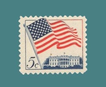 10 FLAG over WHITE HOUSE