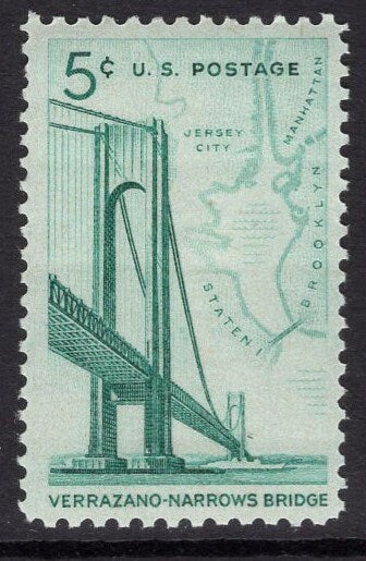 10 VERRAZANO BRIDGE NARROWS Map New York