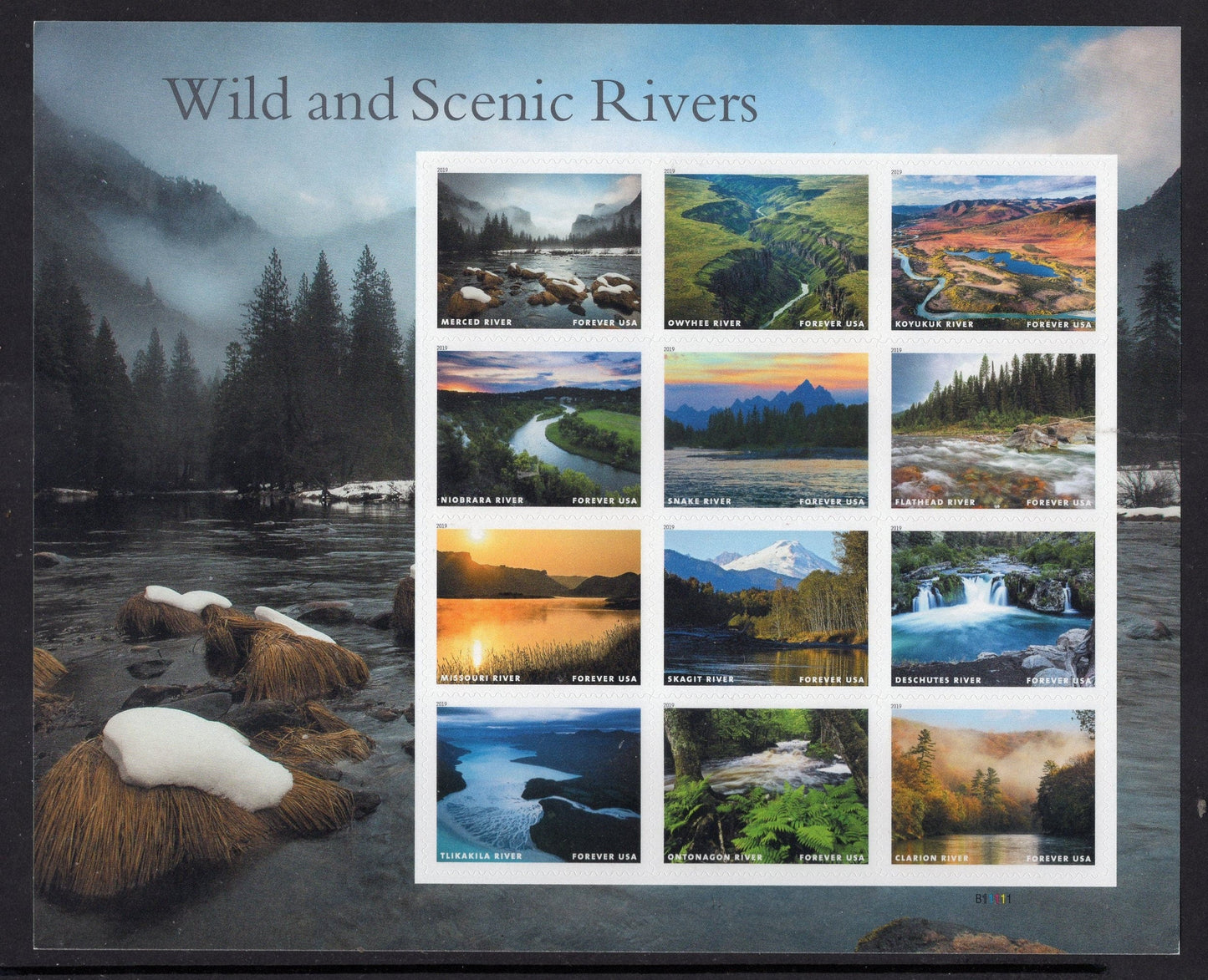 WILD SCENIC RIVERS Forever Sheet Decorative Header