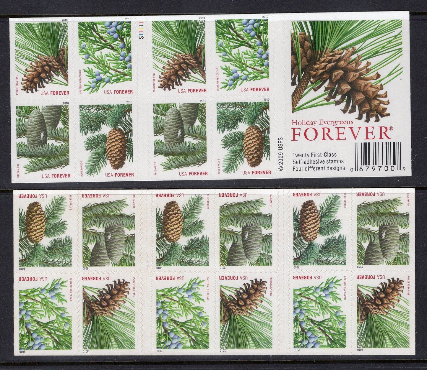 20 EVERGREEN CHRISTMAS HOLIDAY Forever in Double-sided Booklet