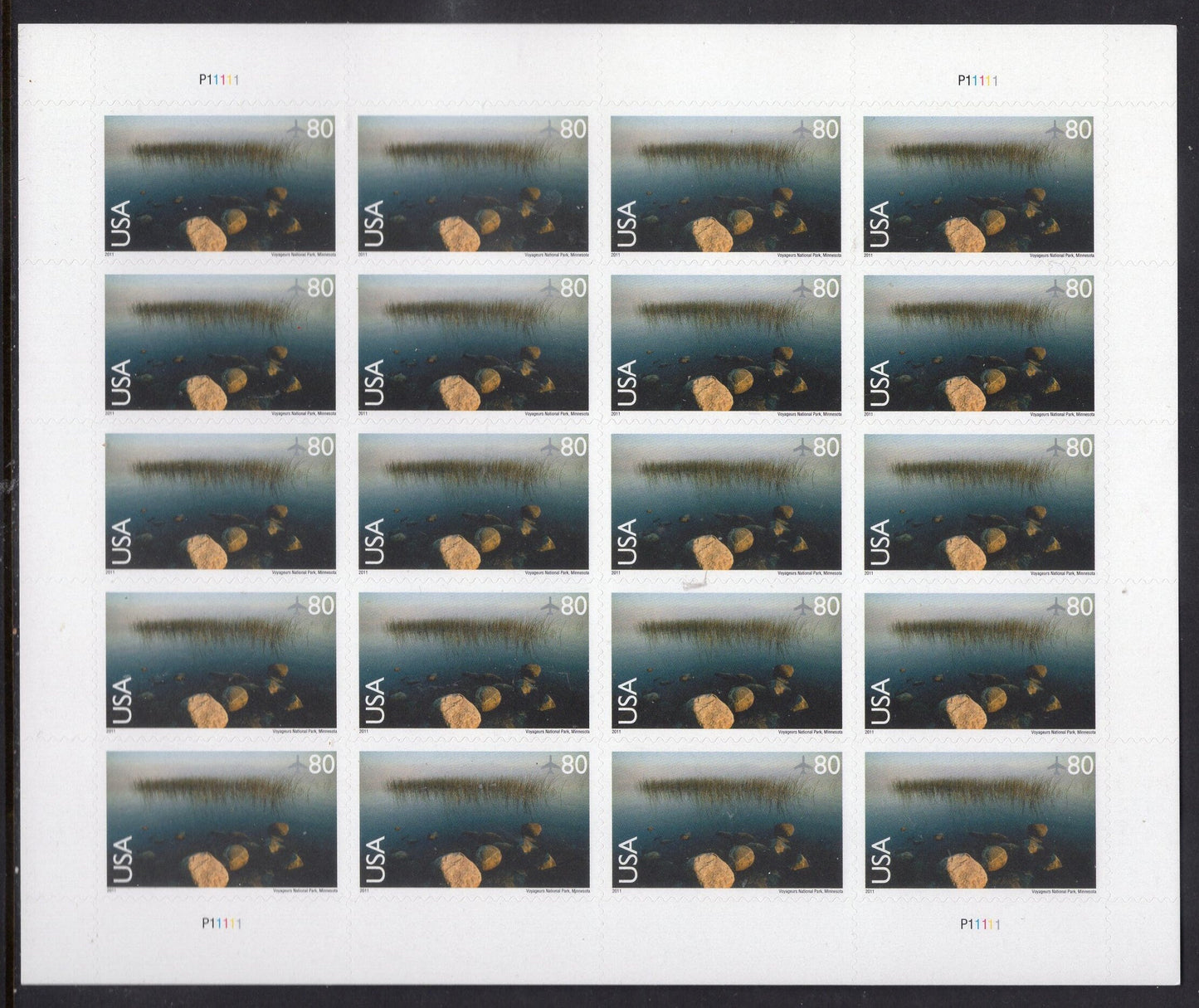 VOYAGEURS NATIONAL PARK Minnesota Sheet of 20 Scenic American Landscapes