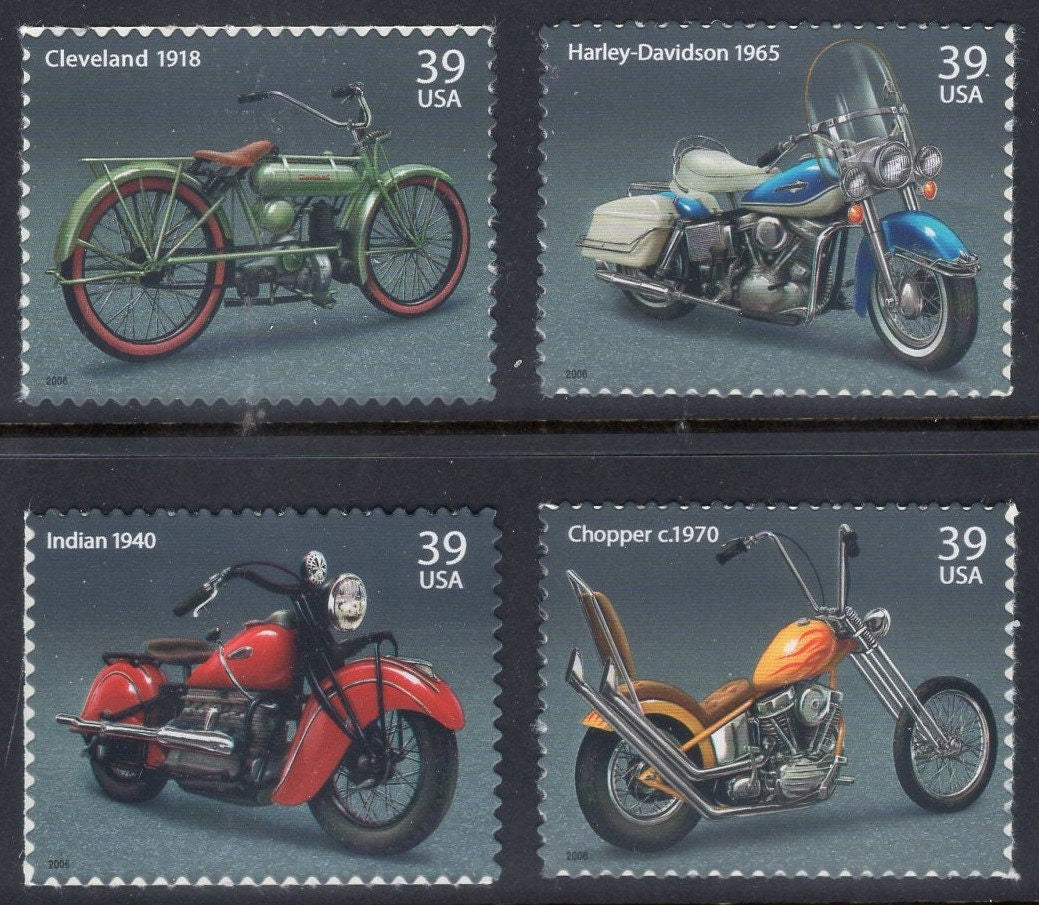 8 MOTORCYCLES - 2 each of: HARLEY-DAVIDSON Indian Cleveland Generic Chopper