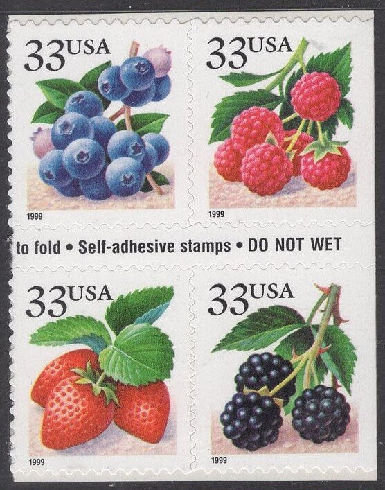 20 BERRIES GALORE: BLUEBERRIES Strawberries Blackberries Raspberries (5 of each) - 3297