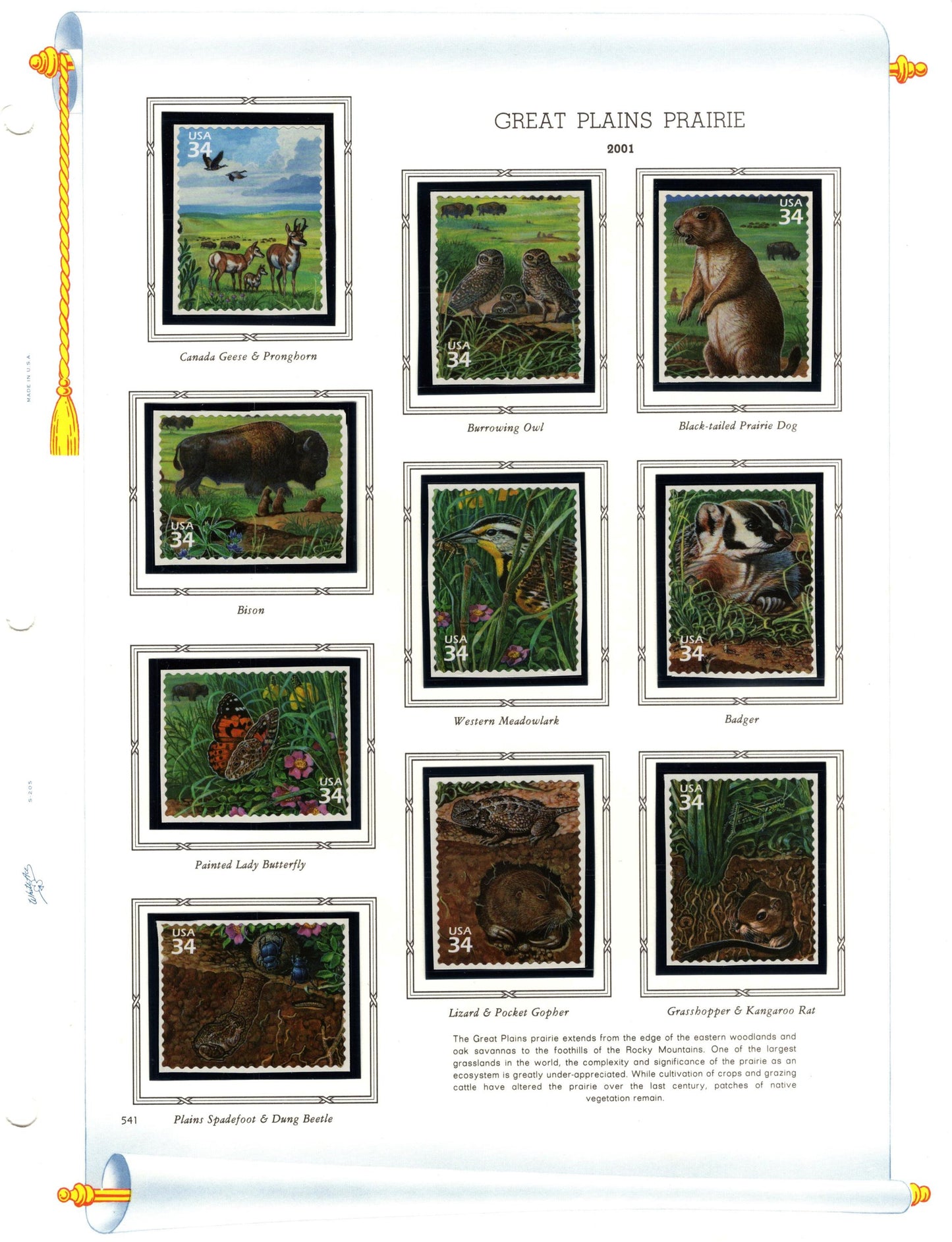 GREAT PLAINS PRAIRIE 10 Individual - from Nature of America Series #3 of 12