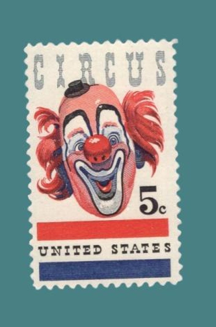 20 CLOWN FACE RINGLING Circus