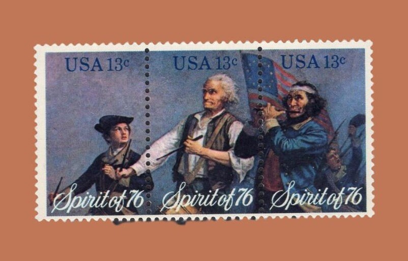 12 BICENTENNIAL FLAG FIFE Drum Spirit of 76 (4 Strips of 3)
