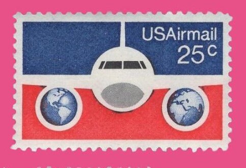 10 JET PLANE GLOBES Airmail