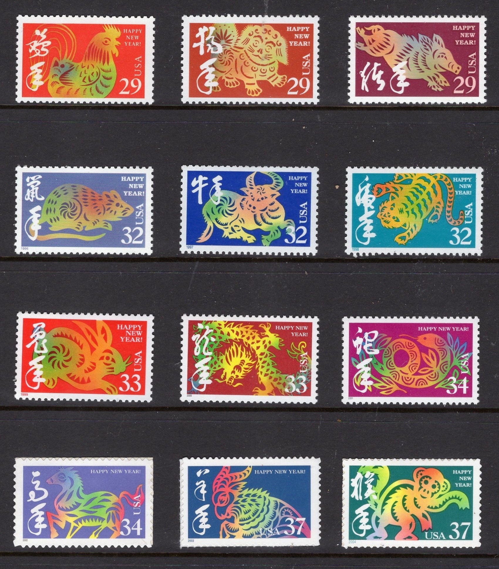 12 LUNAR NEW YEAR Animals