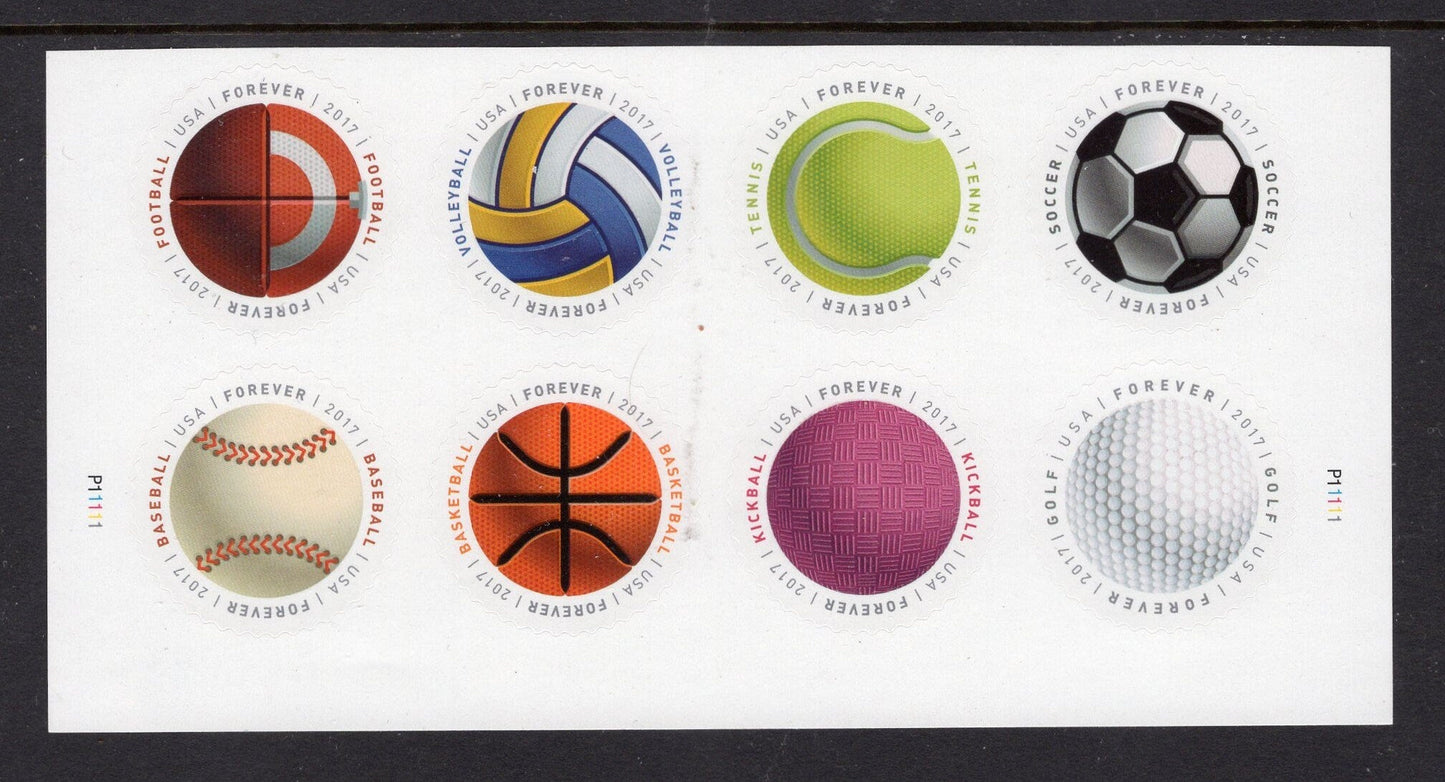 8 Assorted SPORTS BALLS PERMANENT First Class Rate