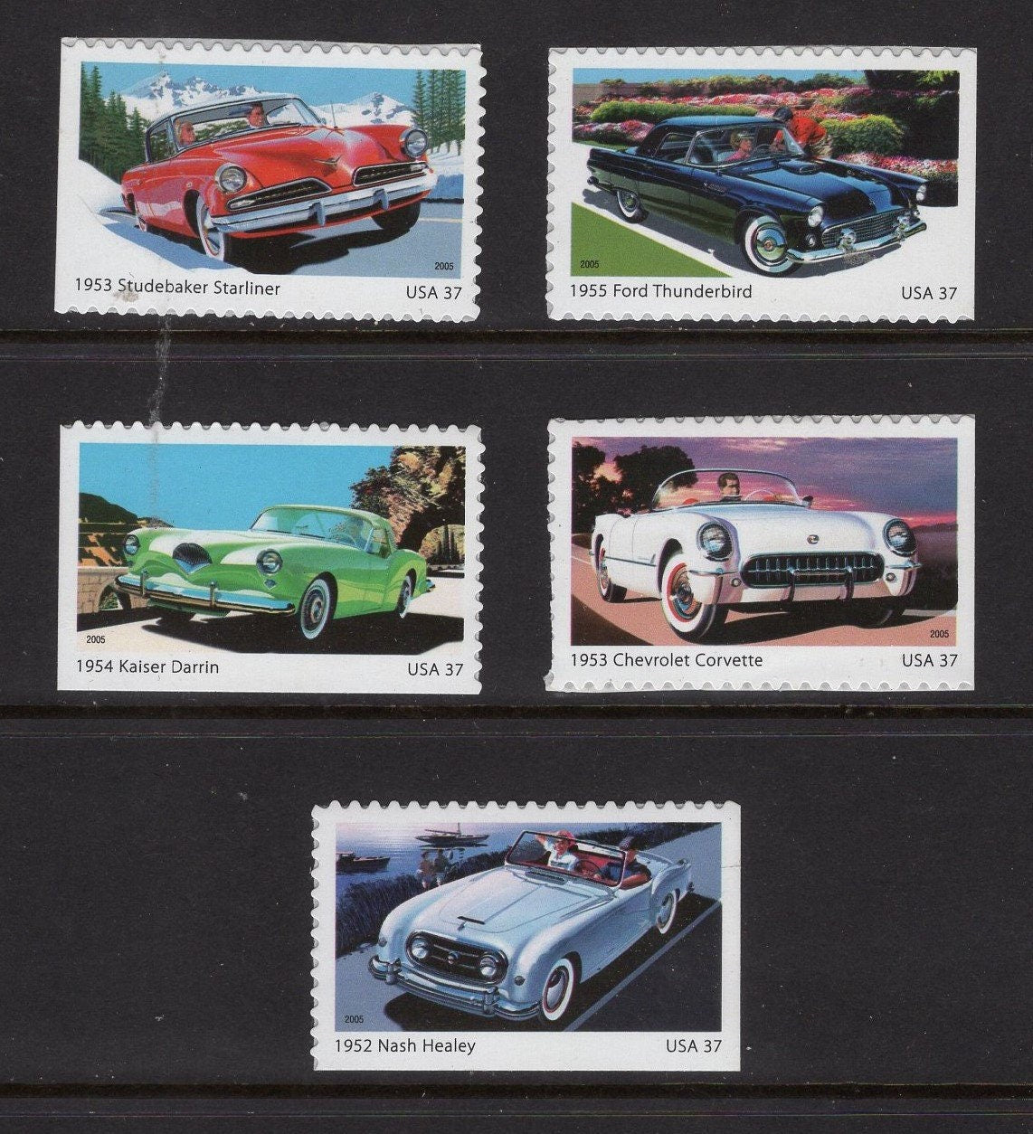 10 MODERN SPORTS CARS inc Corvette Thunderbird Studebaker