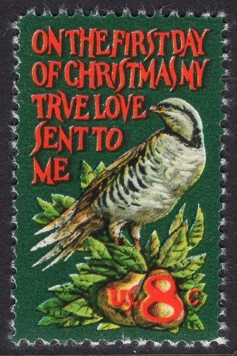 15 CHRISTMAS PARTRIDGE PEAR Tree