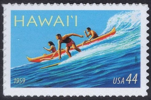 5 SURFING HAWAII STATEHOOD Wedding 44c Surf Surfer