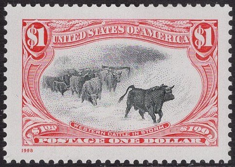 4 "CATTLE in a STORM" Painting Classic High Value