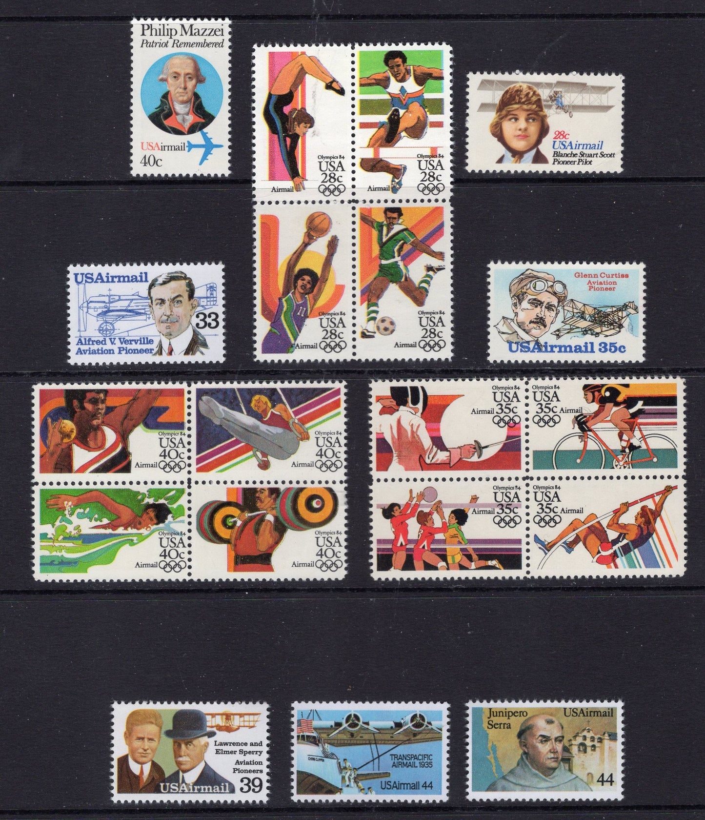 AIRPLANE AIRMAIL COMPLETE Collection of 23