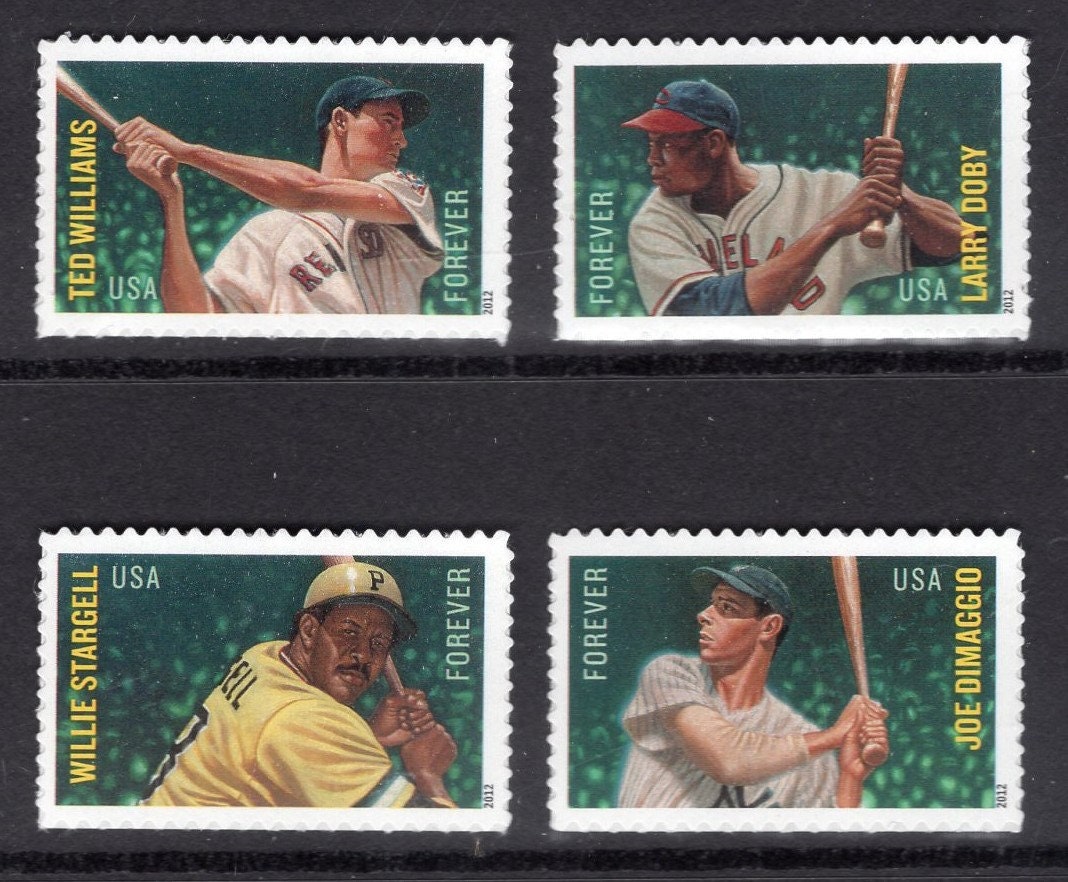 4 BASEBALL WILLIAMS DiMAGGIO STARGELL DOBy
