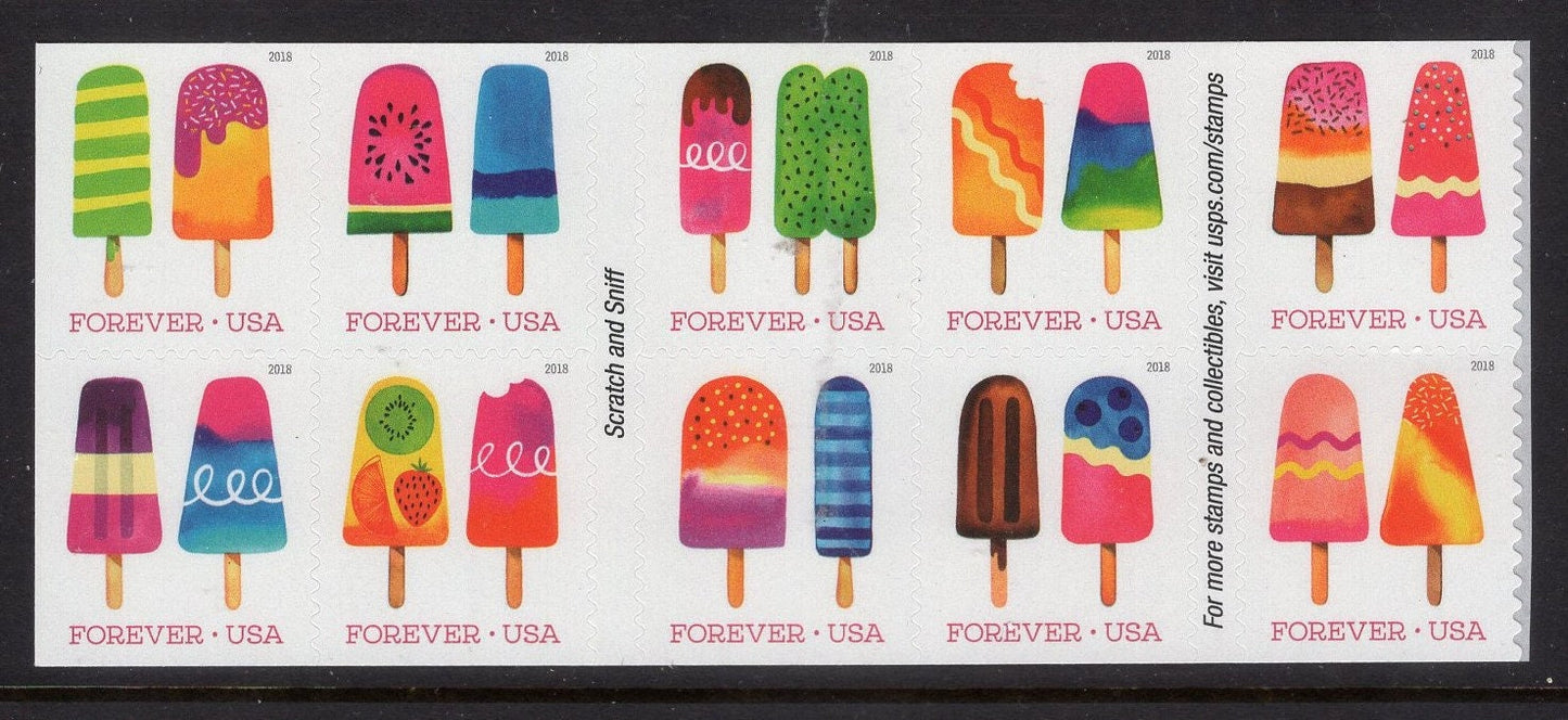 GENUINE With Scent FROZEN TREATS Pops Forever Block of 10