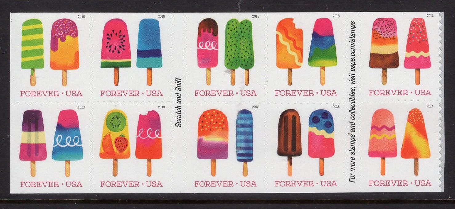 GENUINE With Scent FROZEN TREATS Pops Forever Block of 10