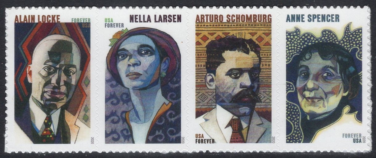 HARLEM RENAISSANCE VOICES Strip of 4 Different