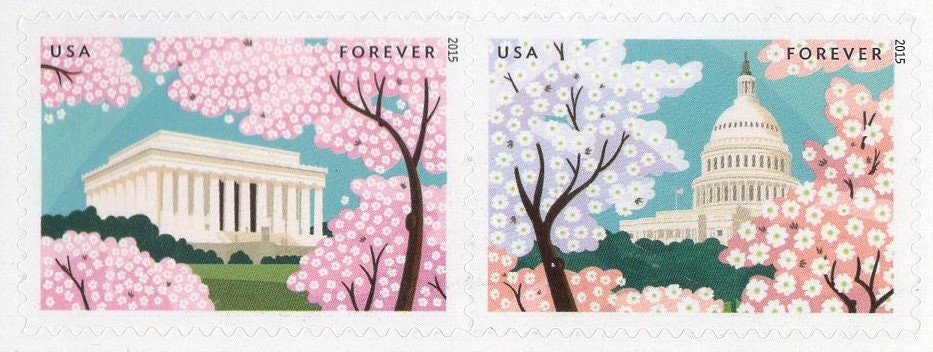 10 CHERRY + DOGWOOD Blossoms of FOREVER Wedding (in pairs) - Pair x5