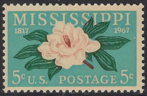 10 MISSISSIPPI MAGNOLIA Flower Statehood