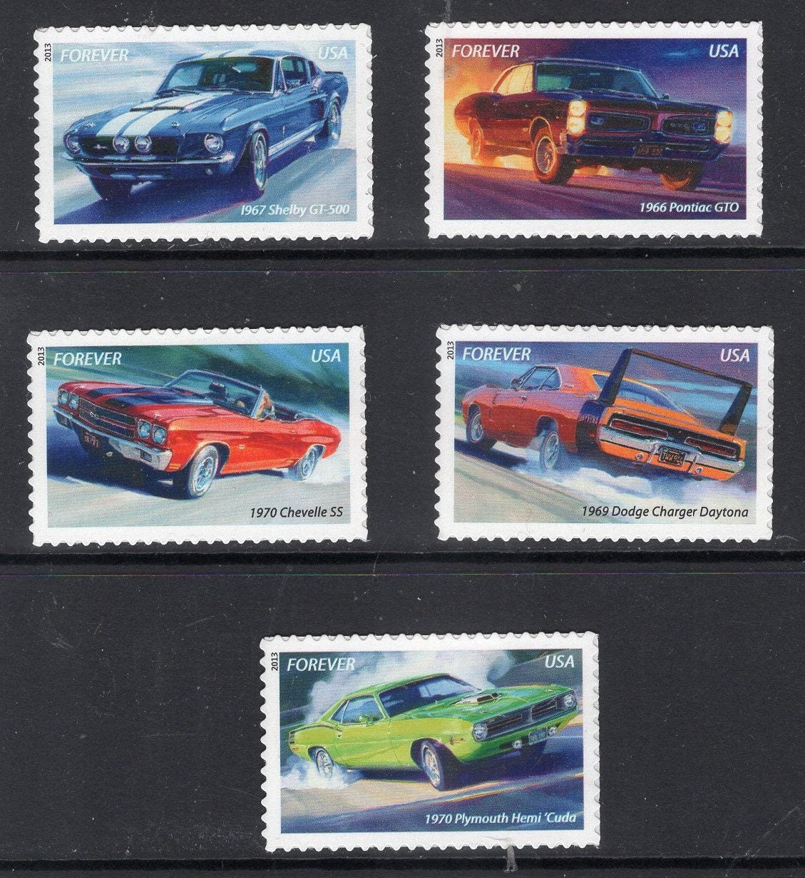 5 MUSCLE CARS Shelby Charger GTO Chevelle Ply Barricuda