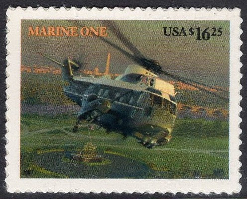 MARINE ONE HELICOPTER President Express Mail High Value