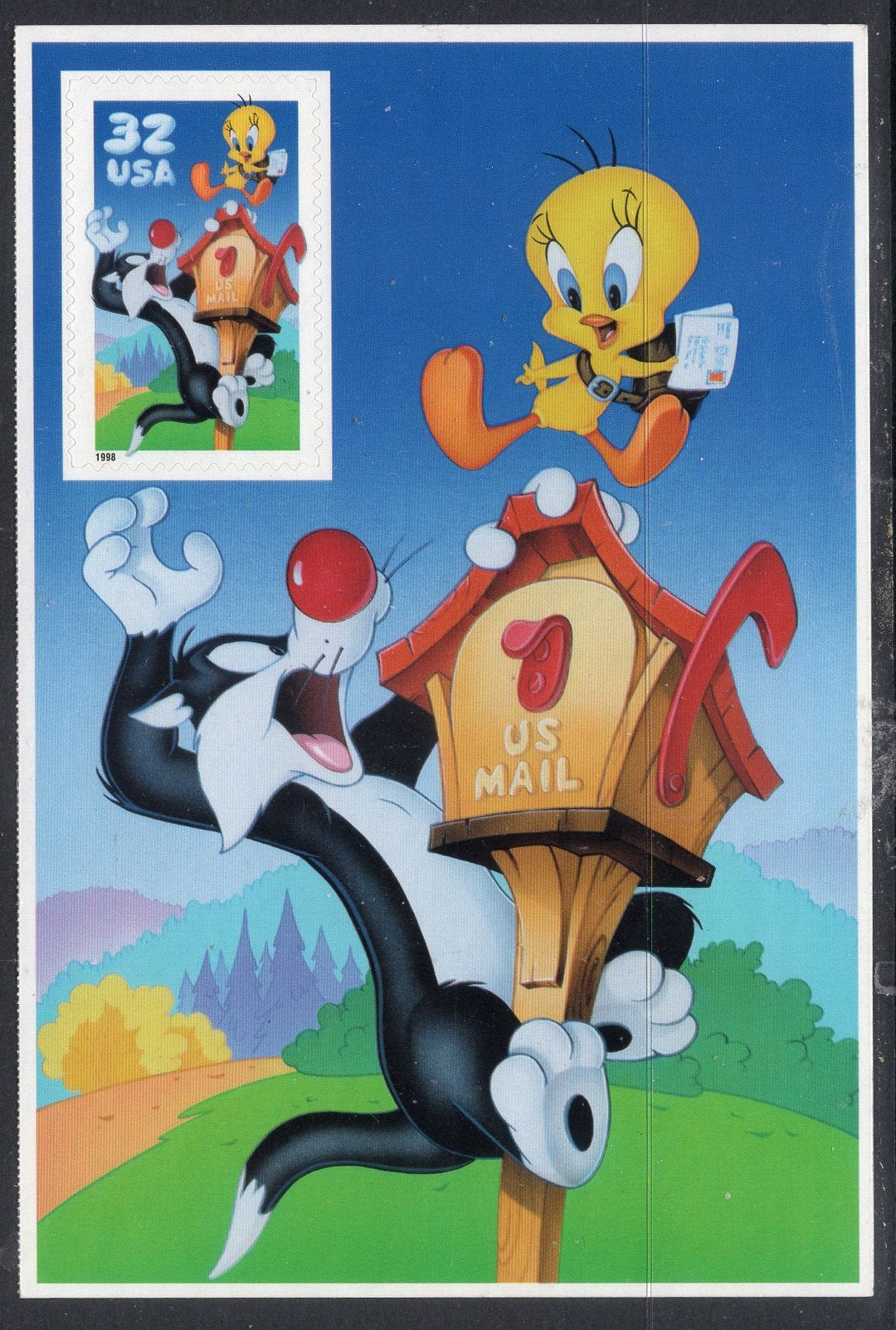 SLYVESTER TWEETY Sheet of 1 Looney Tunes