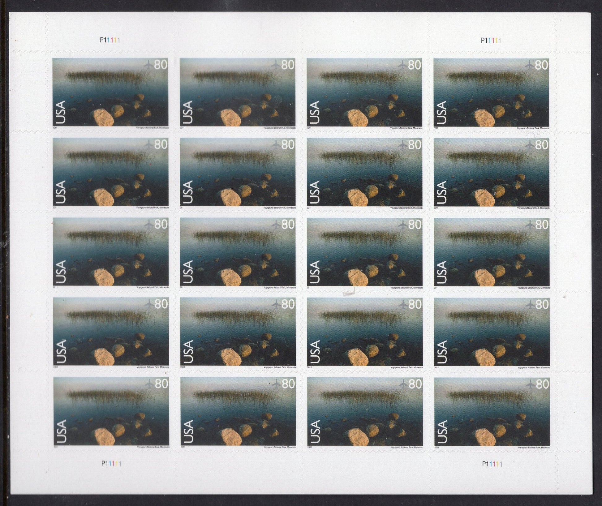 VOYAGEURS NATIONAL PARK Minnesota Sheet of 20 Scenic American Landscapes