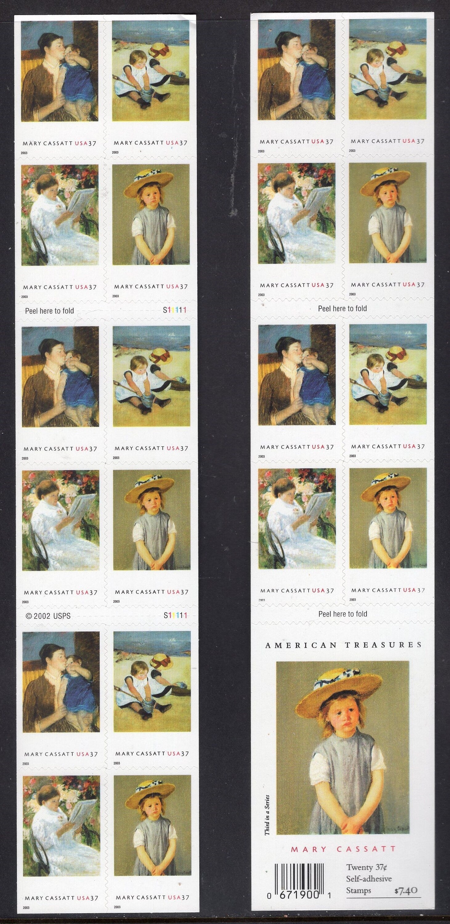 MARY CASSATT PAINTER Booklet of 20 Young Mother-Children Playing-Balcony-Child Straw Hat