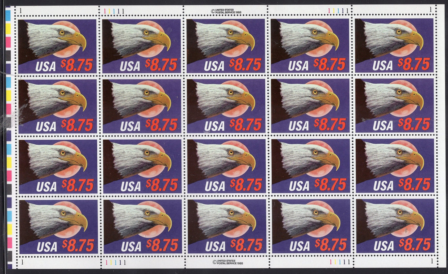 EAGLE and MOON EXPRESS Mail 8.75 Rather Sheet of 20