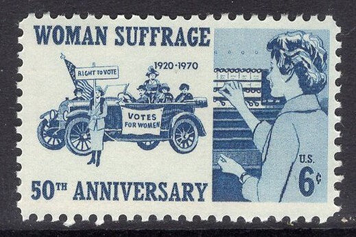 10 WOMEN SUFFRAGE VOTE Automobile Flag