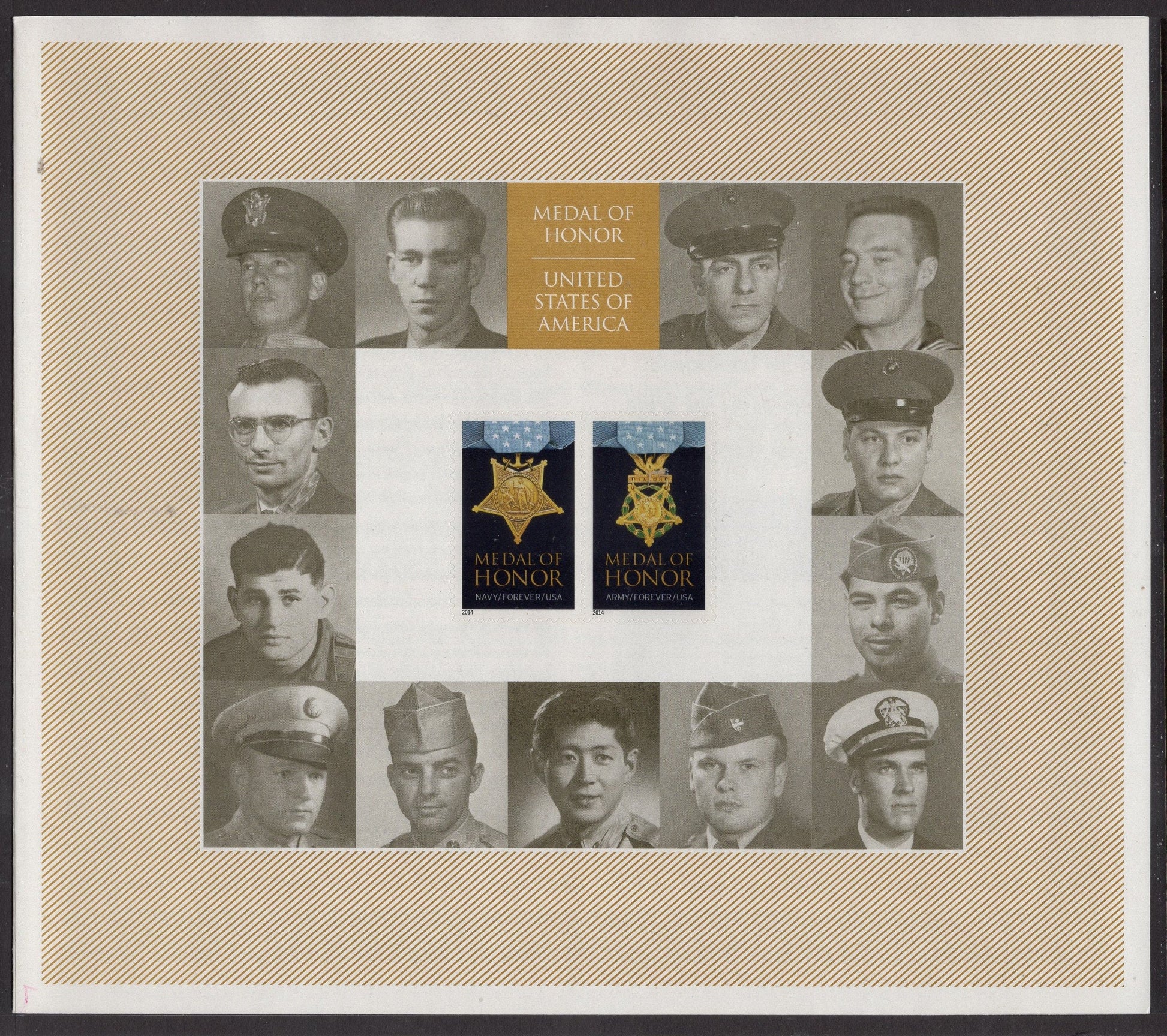 MEDAL of HONOR KOREAN War Recipients Post Office Issued Folio w/ 20, Names