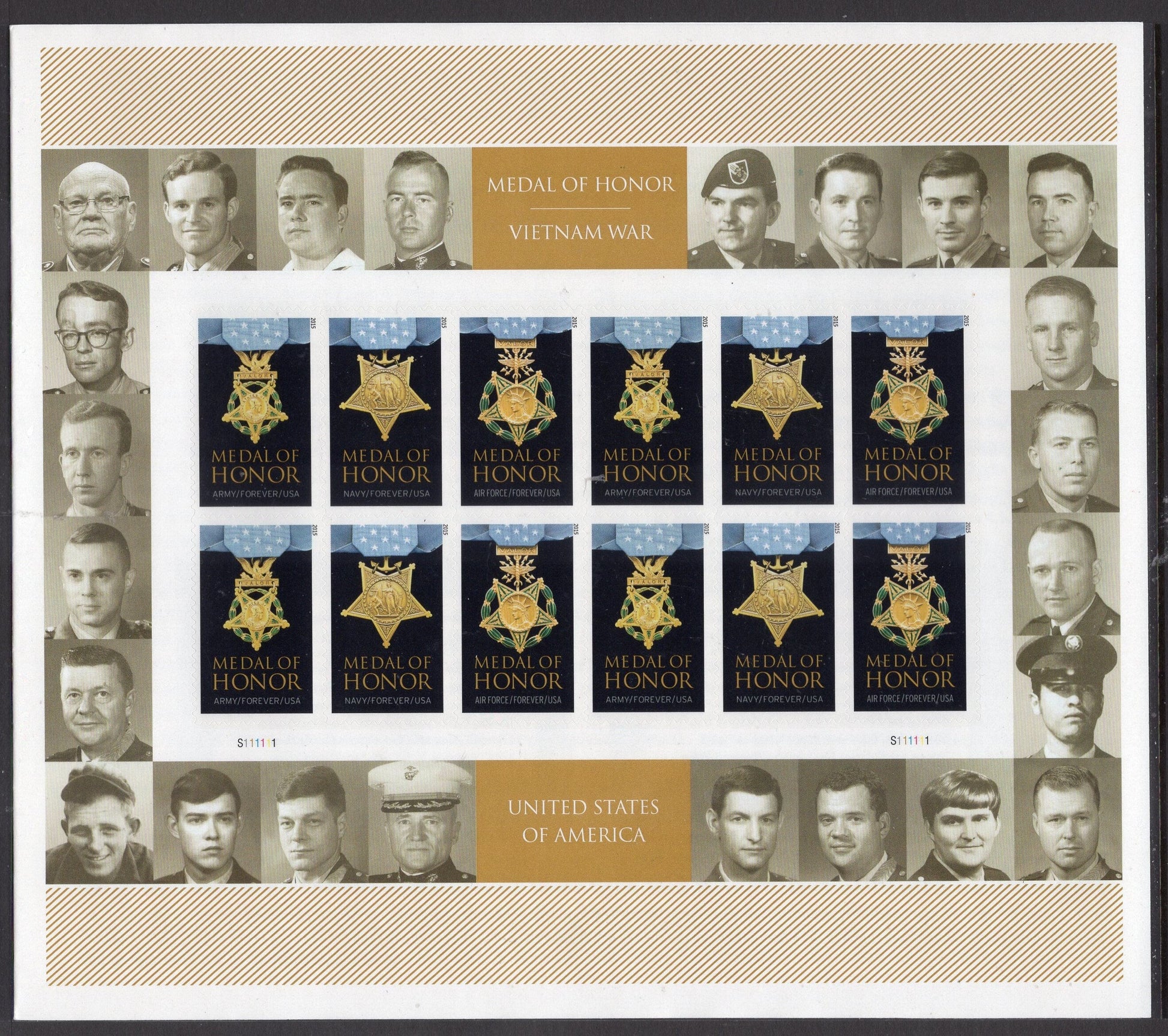 MEDAL of HONOR VIET Nam War Recipients Post Office Issued Folio w/ 24, Names