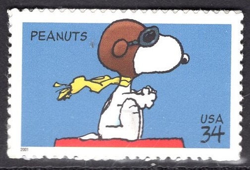 20 SNOOPY PEANUTS Self-adhesive 34c Lucy Linus Charlie Brown