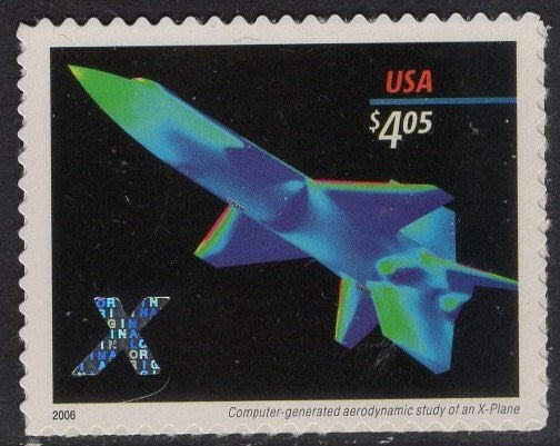 X-PLANE at NIGHT HOLOGRAM Priority Mail