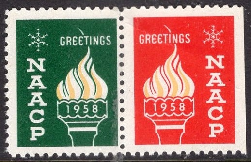 NAACP HERITAGE CHRISTMAS Black Americans Seal Pair Torch Lamp