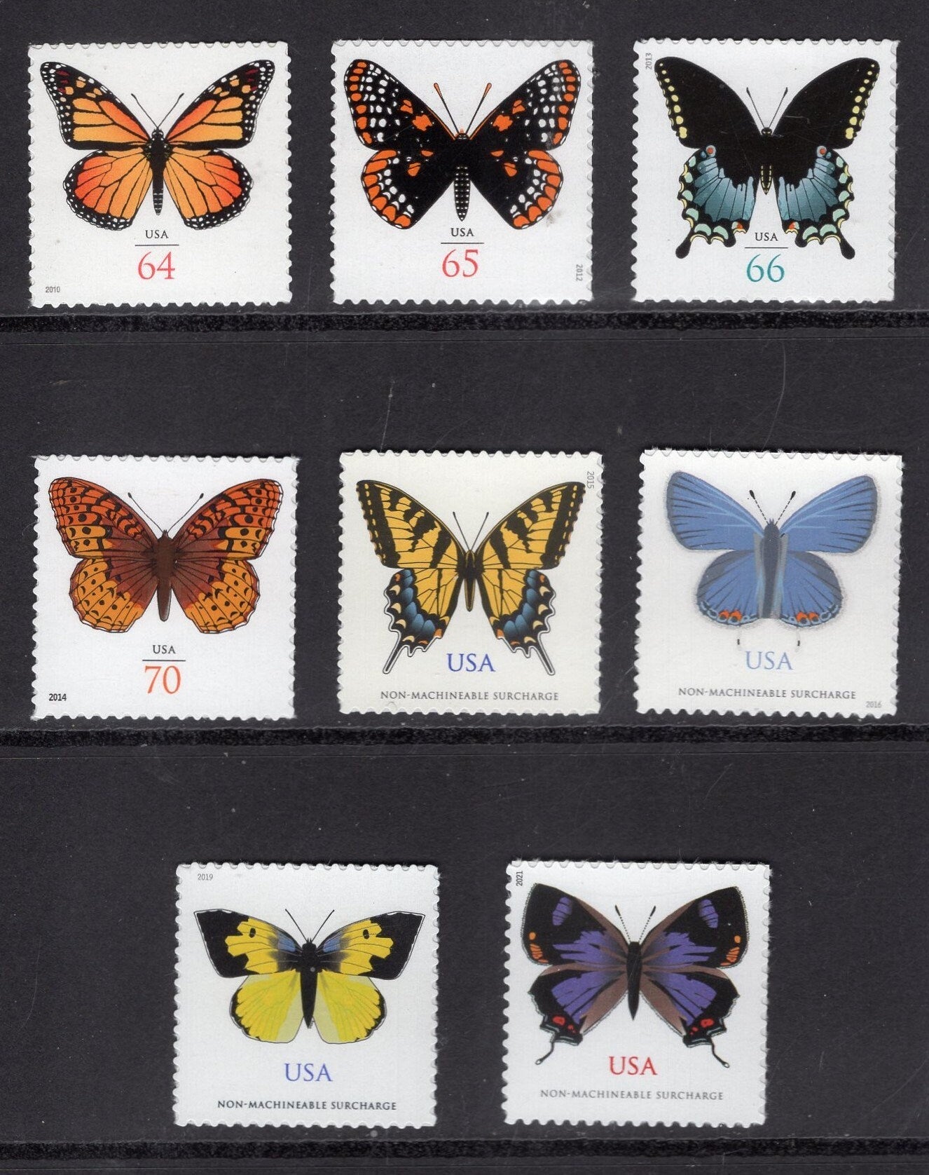 8 BUTTERFLY MODERN COMPLETE Butterflies Collection