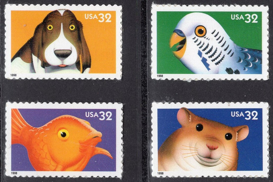 8 EYES Eyed ANIMALS (4 different x2ea) Parakeet Dog Fish Hamster