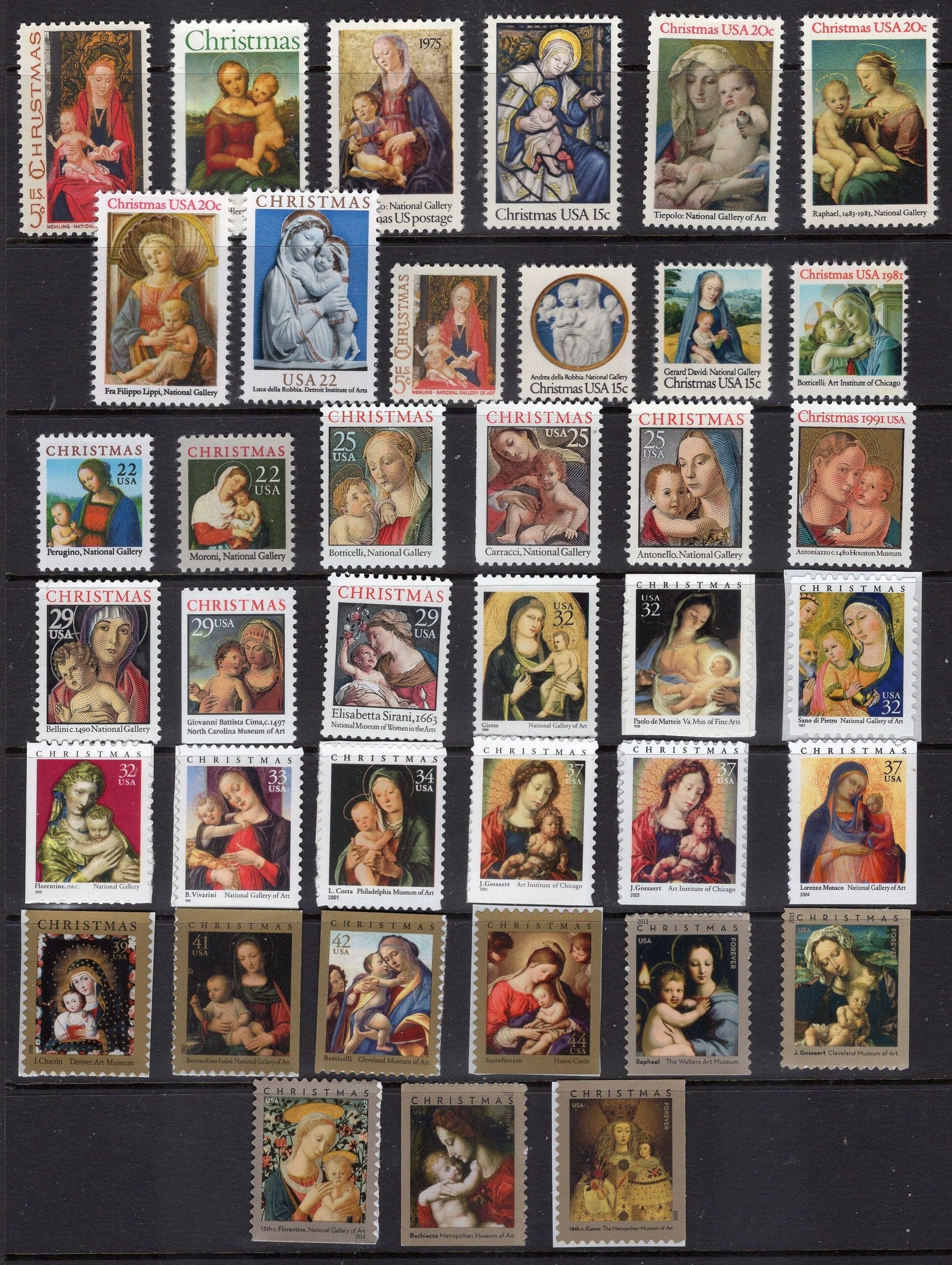 MADONNA & CHILD NATIVITY Paintings Religious Christmas Collection of all 42