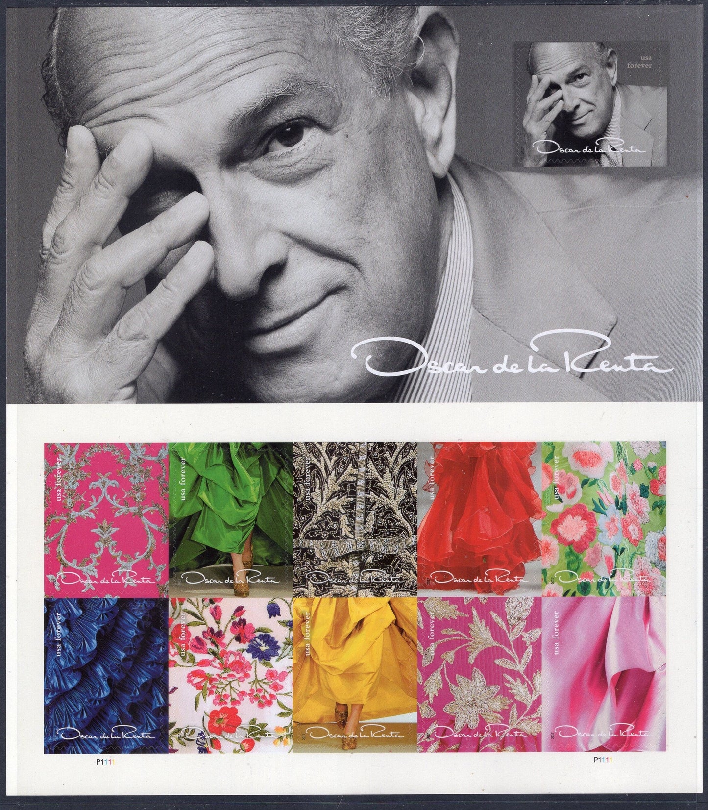 FASHION OSCAR de la RENTA Sheet of 11
