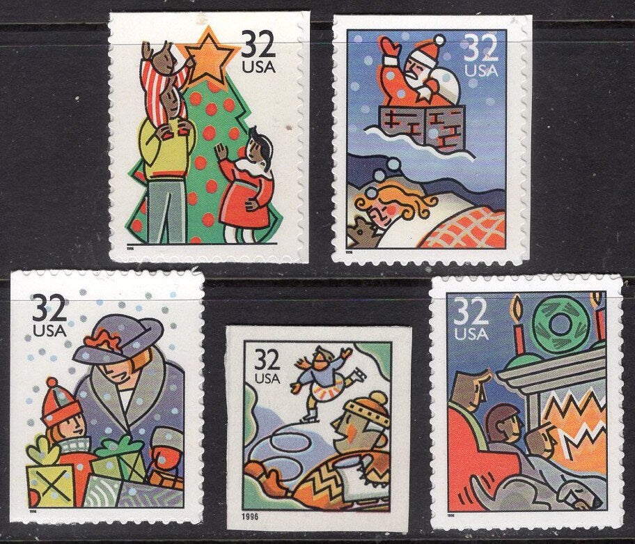 10 SANTA CLAUS CHRISTMAS Themes Chimney Sled Tree Jack