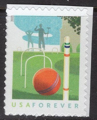 3 CROQUET WICKETS Goal Games Scene