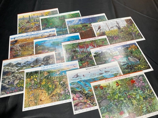 NATURE of AMERICA SCENES 12 Different Sheets of 10 - Hawaii Coral