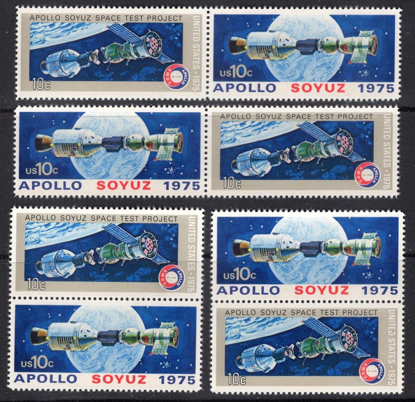 8 APOLLO SOYUZ SPACE Docking Earth - All 4 Configurations