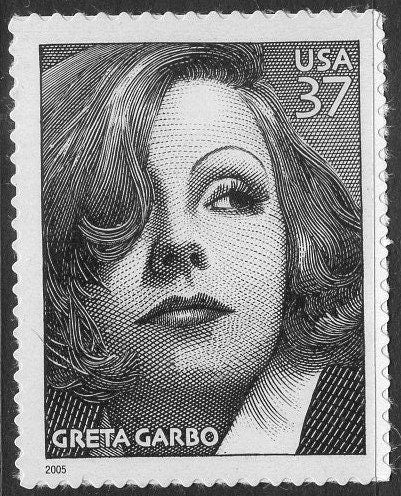 5 GRETA GARBO HOLLYWOOD Actress Swedish Legend Self-adhesive 37c