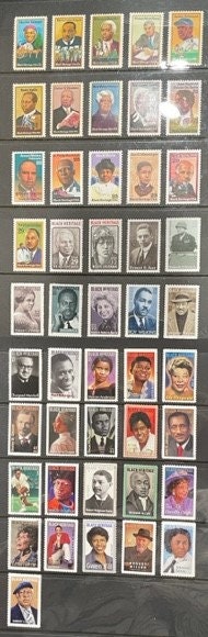47 BLACK HERITAGE / AMERICANS Complete Collection from Constance Baker Motley of