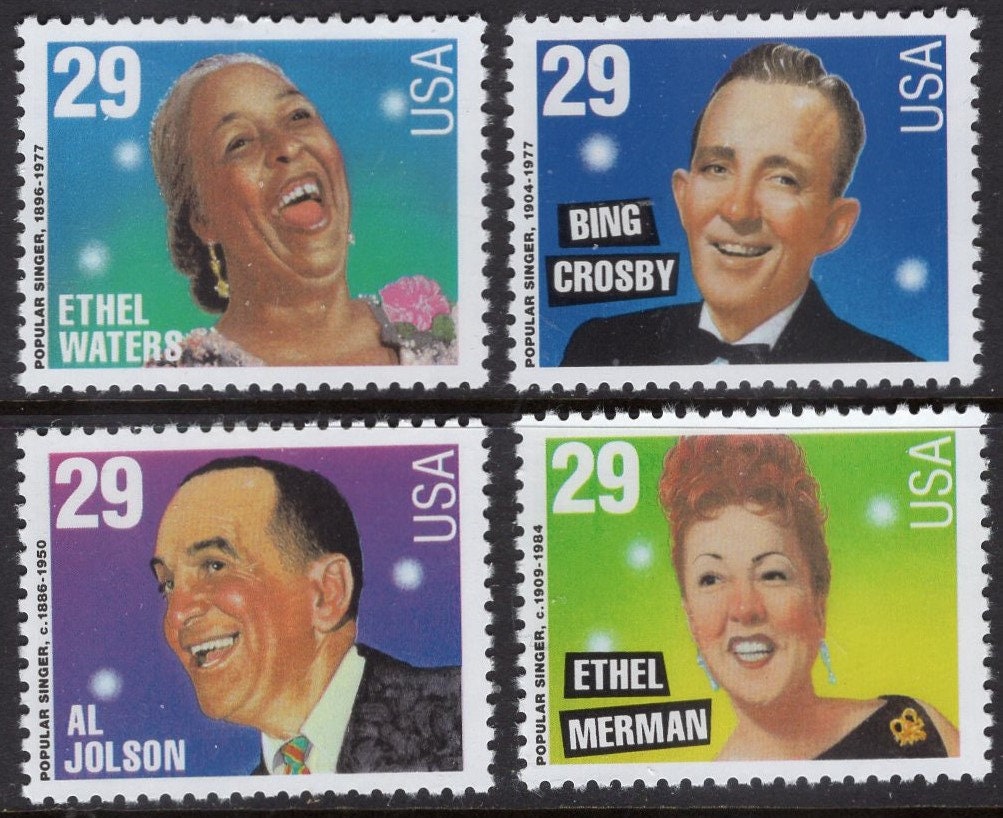 POPULAR SINGERS Pick 9 - ANY Combination of totaling 9: Ethel Waters - Bing Crosby - Al Jolson - Ethel Merman