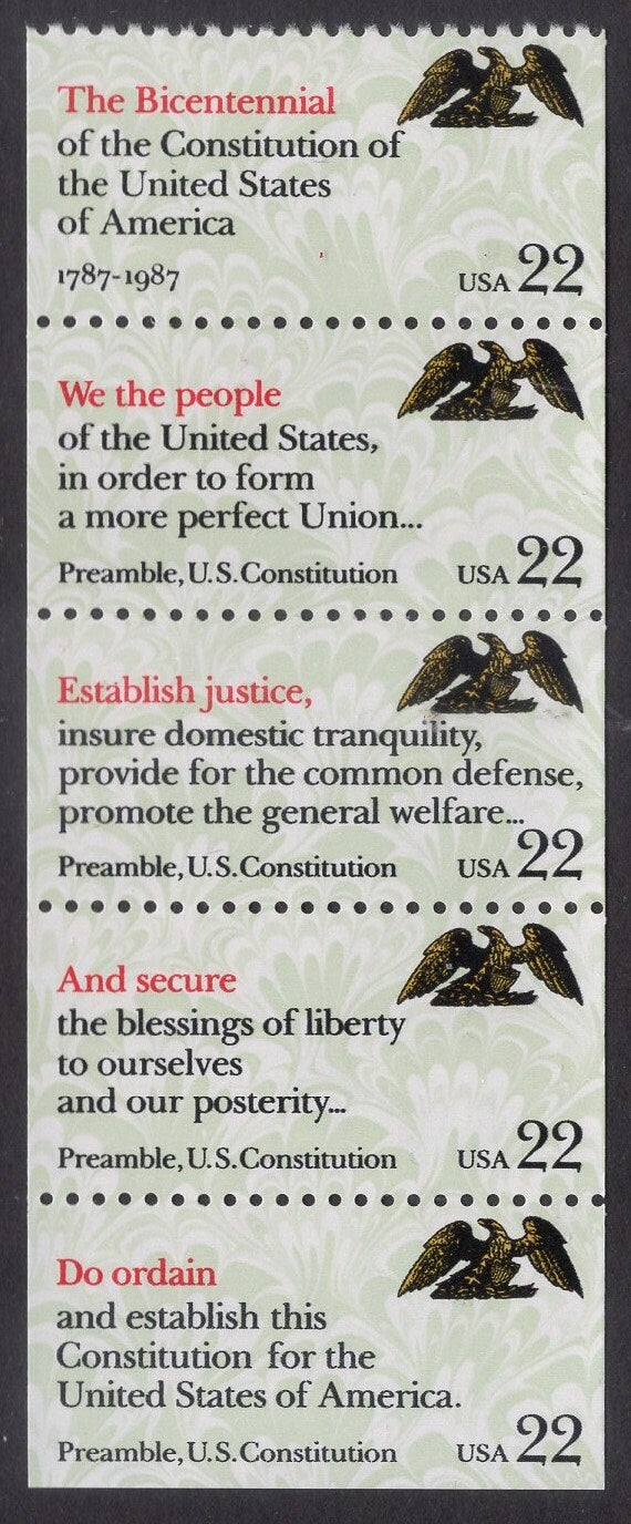 10 PREAMBLE to the CONSTITUTION 5 different (2 each)