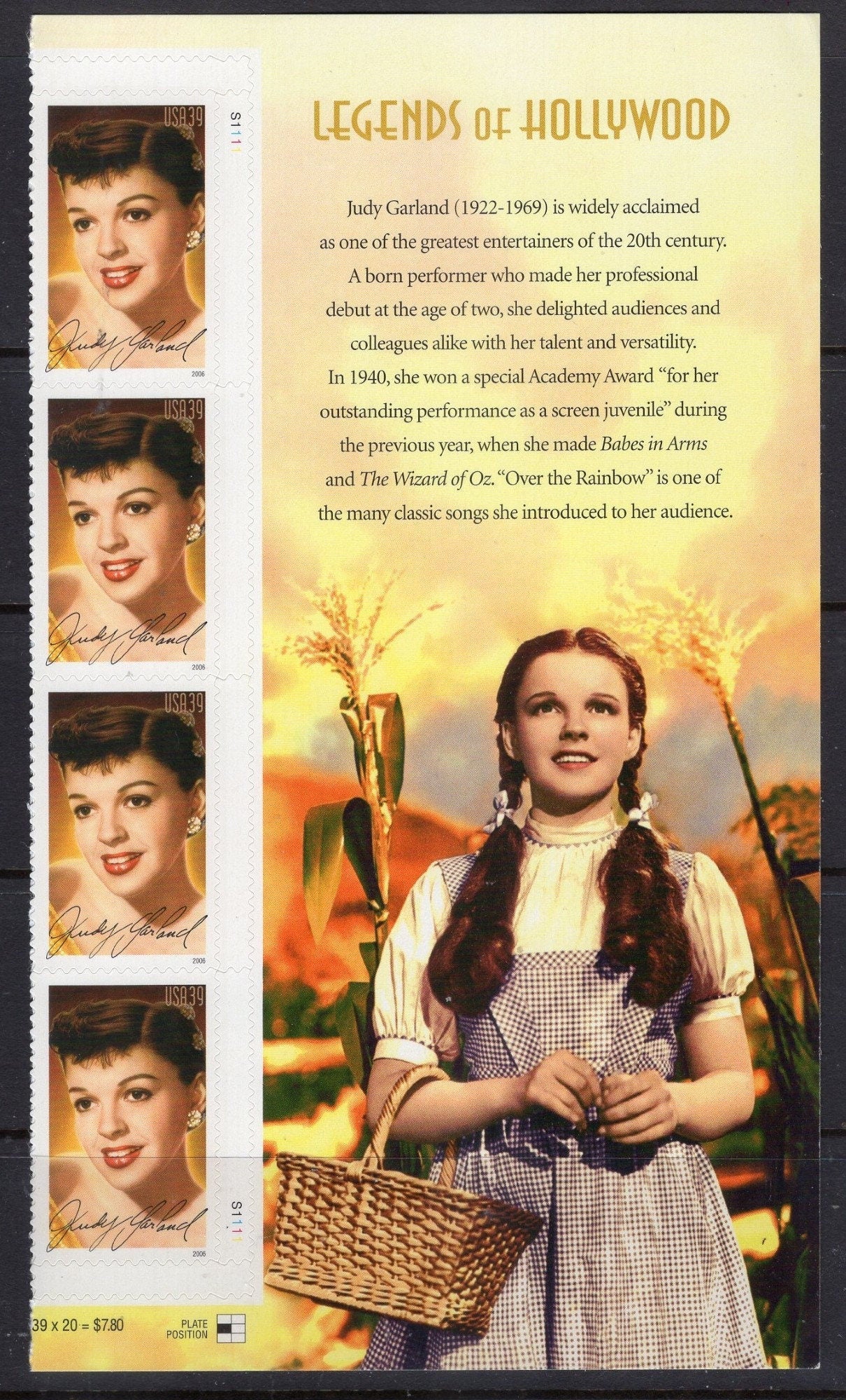 9 GONE With the Wind / Wizard of Oz w/ GARLAND Side Panel- "Somewhere Over the Rainbow"