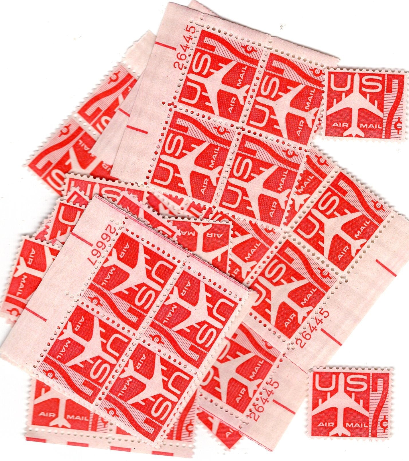 20 RED JET PLANE 7c
